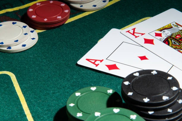 Chip tray and table layout Blackjack chip tray and table layout